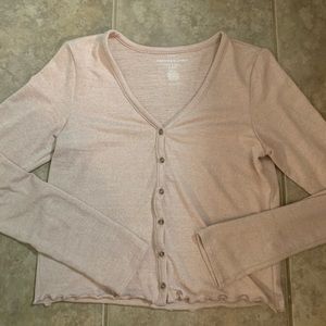button up american eagle top
